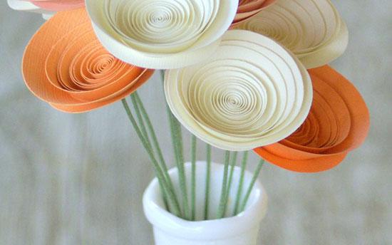 آموزش تصویری ساخت گل رز کاغذی